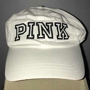 PINK Victoria’s Secret White Baseball Hat